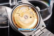 Rolex Milgauss Oyster Perpetual Swiss ETA 2836 Automatic Movement Silver Case with Black Dial and SS Strap