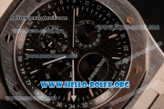 Audemars Piguet Royal Oak Perpetual Calendar Asia Automatic Steel Case with Black Dial and Steel Bracelet