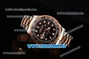 Rolex Yacht-Master Asia Automatic Two Tone Case with Black Dial White Dot Markers
