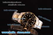 Rolex Submariner 2813 Automatic Movement Two Tone Strap with Black Bezel and Dial