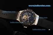 Hublot Big Bang Tourbillon Manual Winding Movement Steel Case with Grey Dial and Black Rubber Strap-Limited Edition