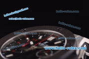 Hublot King Power Chronograph Swiss Valjoux 7750 Automatic Steel Case with PVD Bezel and Black Dial-Orange Rubber Strap