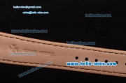Vacheron Constantin Malte Miyota OS2035 Quartz Steel Case with Brown Leather Strap Brown Dial Stick Markers
