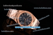 Audemars Piguet Royal Oak 41 Swiss ETA 2824 Automatic Full Rose Gold with Blue Dial and Stick Markers - 1:1 Original (Z)