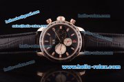 Chopard Chronometer Automatic Rose Gold Case with Black Dial and Black Leather Strap Chopard Chronometer Automatic Rose Gold Case with Black Dial and Black Leather Strap