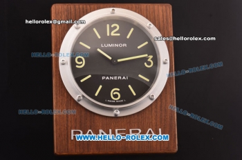 Panerai Luminor Base Wall Clock Swiss ETA Quartz Steel Case with Black Dial - 1:1 Original Best Edition