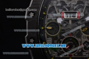 Richard Mille RM 11-03 Swiss Valjoux 7750 Automatic PVD Case with Skeleton Dial and Black Rubber Strap Arabic Numeral Markers