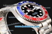 Rolex GMT-Master II Rolex 3186 Automatic Movement Steel Case with White Markers and Ceramic Bezel