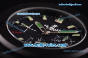 Hublot Big Bang Swiss Valjoux 7750 Automatic Movement PVD Case with Black Dial - Green Markers