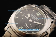 Panerai PAM 222 Luminor Regatta Power Reserve Automatic Movement Full Steel with Black Dial and Dot Markers