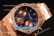 Audemars Piguet Royal Oak Chrono Full Rose Gold With Blue Dial 7750 Automatic 26331OR.OO.1220OR.01