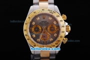 Rolex Daytona Oyster Perpetual Automatic with Diamond Marking,Grey Dial and Gold Bezel