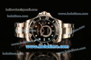 Rolex GMT Master II Superlative Chronometer 2813 With GMT Automatic Steel Case with Black Dial and White Markers