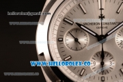 Vacheron Constantin Overseas Chrono Miyota 9015 Automatic Steel Case with Silver Dial and Steel Bracelet