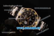 Rolex Submariner Asia Automatic Full PVD with Dot Markers and Black Dial