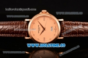 Patek Philippe Calatrava Miyota Quartz Rose Gold Case with Diamonds Markers and Rose Gold Dial