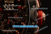 Richard Mille RM 011 Romain Grosjean Chronograph Miyota 9015 Automatic Carbon Fiber Case with Skeleton Dial Rose Gold Arabic Numeral Markers and Rubber Strap (KV)
