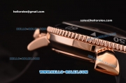 Gaga Milano Chrono 48 Miyota OS20 Quartz Rose Gold Case with Black Dial and White Numeral Markers