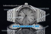 Audemars Piguet Royal Oak 41MM Asia Automatic Steel Case with White Dial and Steel Bracelet (EF)