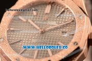 Audemars Piguet Royal Oak 41MM Clone Calibre AP 3120 Automatic Full Rose Gold with Grey Dial and Stick Markers (EF)