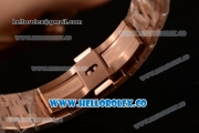 Audemars Piguet Royal Oak 41MM Clone AP Calibre 3120 Automatic Rose Gold Case with White Dial and Rose Gold Bracelet - (EF)