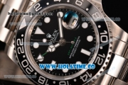 Rolex GMT-Master II Swiss ETA 2836 Automatic Steel Case with Black Cermaic Bezel and White Dot Markers - 1:1 Original (NOOB)