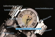 Chopard Imperiale Swiss ETA 2824 Automatic Steel Case with White Dial and Steel Strap - 1:1 Original