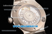 Hublot Classic Fusion Japanese Miyota 9015 Automatic Movement Steel White Dial and Stick Markers Leather Strap (JF)