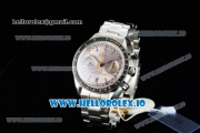 Omega Speedmaster Racing Master Clone Omega 9900 Automatic Steel Case/Bracelet Brown Dial With Stick Markers(JH)