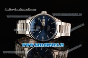 Tag Heuer Carrera Calibre 5 Swiss ETA 2824 Automatic Steel Case Blue Dial With Stick Markers Steel Bracelet