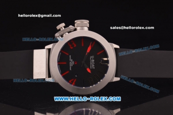 U-Boat Limited Edition Classico U-1001 ST18 Automatic Steel Case with Black Dial and Red Markers