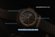 Hublot King Power Swiss Valjoux 7750 Automatic Movement PVD Case with Black Rubber Strap