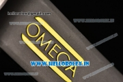 Omega Seamaster Diver 300M Chrono Miyota OS20 Quartz Steel Case with Black Dial and Yellow Inner Bezel