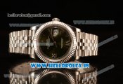 Rolex Datejust 37mm Swiss ETA 2836 Automatic Steel Case with Jubilee Steel Bezel Green Dial Roman Steel Bracelet