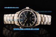 Omega Seamaster Swiss ETA Automatic Movement ETA Case with Black Dial and SSband Omega Seamaster Swiss ETA Automatic Movement ETA Case with Black Dial and SSband