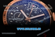 Chopard Mille Miglia GT XL Chrono Miyota Quartz PVD Case with Black Dial and Rose Gold Bezel