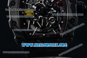 1:1 Richard Mille RM 35-02 RAFAEL NADA Japanese Miyota 9015 Automatic Black PVD Case with Skeleton Dial Black Rubber Strap