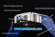 Cartier Santos Tourbillon Asia Automatic Steel Case with Blue Dial and Roman Numeral Markers