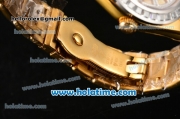 Rolex Day-Date Masterpieces Swiss ETA 2836 Automatic Yellow Gold Case with Diamonds Bezel and Yellow MOP Dial (BP)