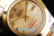 Rolex Datejust II Oyster Perpetual Automatic Movement Two Tone with Gold Bezel-Gold Dial and Gold Numeral Markers