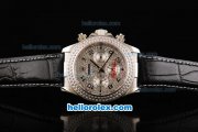 Rolex Daytona Automatic Movement Steel Case with Diamond Bezel-Diamond Dial and Black Numeral Hour Markers Rolex Daytona Automatic Movement Steel Case with Diamond Bezel-Diamond Dial and Black Numeral Hour Markers