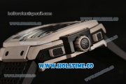Hublot MP-06 Senna Chrono Miyota OS20 Quartz Steel Case with Skeleton Dial and White Stick Markers