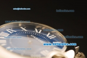 Cartier Ballon bleu de Swiss ETA Quartz Full Steel with Blue Dial and Roman Markers