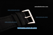 Franck Muller Master Square Swiss ETA 2824 Automatic Movement Steel Case with White Dial and Black Leather Strap