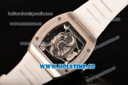 Richard Mille RM 038 Asia Automatic Steel Case with Skeleton Dial and White Inner Bezel