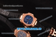 Patek Philippe Nautilus Chrono Swiss Valjoux 7750-CHG Automatic Rose Gold Case with Blue Dial and Stick Markers (BP)