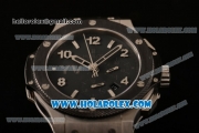 Hublot Big Bang Yankee Victor Chronograph Swiss Valjoux 7750 Automatic Steel Case with PVD Bezel Black Dial and Stick/Arabic Numeral Markers (H)