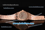 Audemars Piguet Royal Oak Swiss ETA 2824 Automatic Full Rose Gold with Sitck Markers and Gray Dial - 1:1 Original