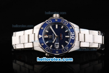 Tag Heuer Aquaracer Swiss ETA 2892 Automatic Movement Full Steel with Blue Bezel and Blue Dial