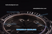 Hublot Big Bang Swiss Valjoux 7750 Automatic Ceramic Case with Baguette Diamond Bezel and Black Dial